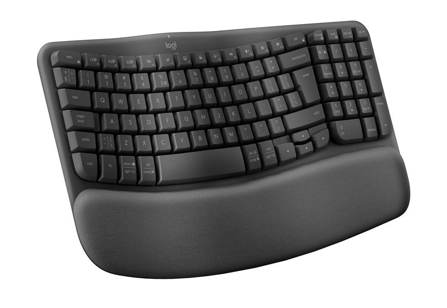 Logitech Wave Keys toetsenbord RF-draadloos + Bluetooth AZERTY Belgisch Grafiet