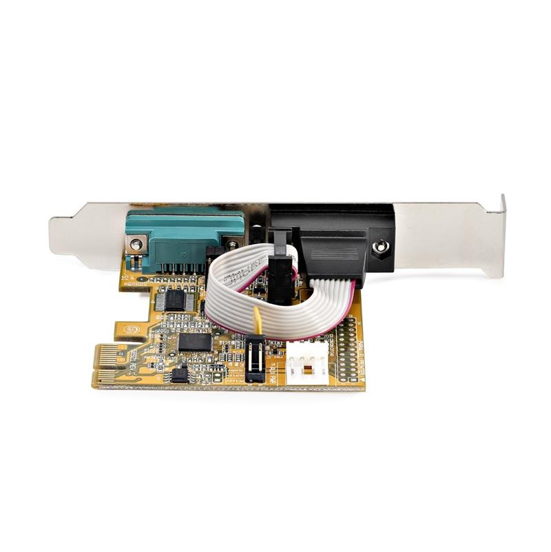 StarTech.com 2-Port PCI Express Seriële Interface Kaart, Dual Port PCIe naar RS232 (DB9) Seriële Kaart, 16C1050 UART, Low/Full Profile Beugels, COM Re