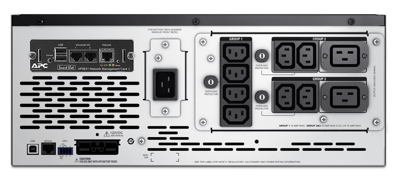 APC Smart-UPS X 2200VA noodstroomvoeding 8x C13, 2x C19 uitgang, USB, short depth, NMC