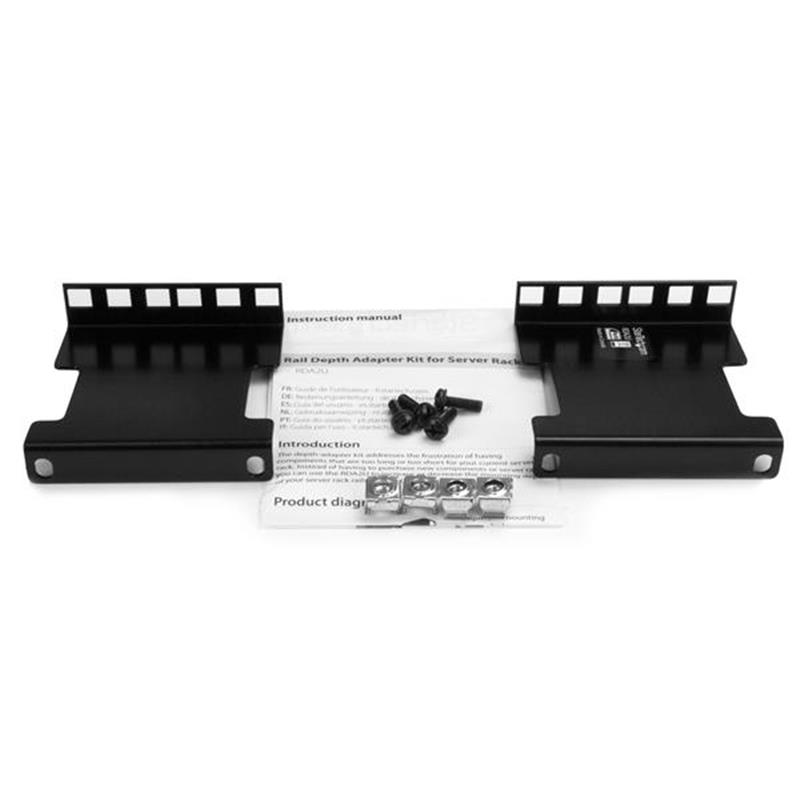 StarTech.com 2U Server rack raildiepte adapterset voor 10 cm verstelbereik