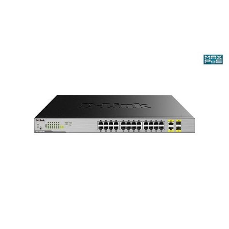 D-Link DGS-1026MP netwerk-switch Unmanaged Gigabit Ethernet (10/100/1000) Power over Ethernet (PoE) Zwart, Grijs