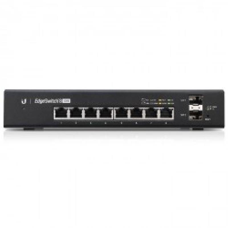 Ubiquiti EdgeSwitch 8 Managed Gigabit Ethernet 10 100 1000 Power over Ethernet PoE Zwart