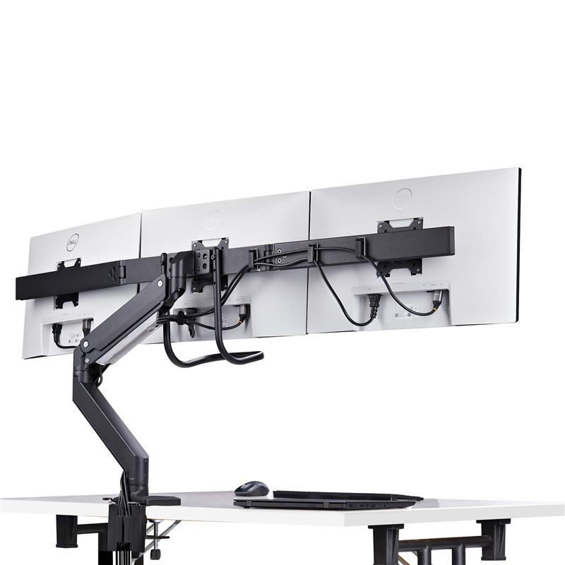 StarTech.com 3M1A3SG-MONITOR-ARM flat panel bureau steun 68,6 cm (27"") Zwart, Zilver