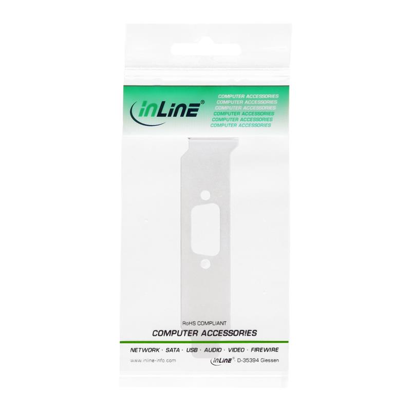 InLine Low-profile slotplaatje met uitsparing voor DB9 connector