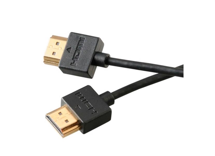Akasa PROSLIM Super Slim 2M HDMI to HDMI cable Gold plated connectors Ethernet and 4K x 2K resolution support *HDMIM