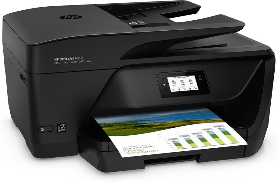 HP OfficeJet 6950 Thermische inkjet 16 ppm 4800 x 1200 DPI A4 Wi-Fi