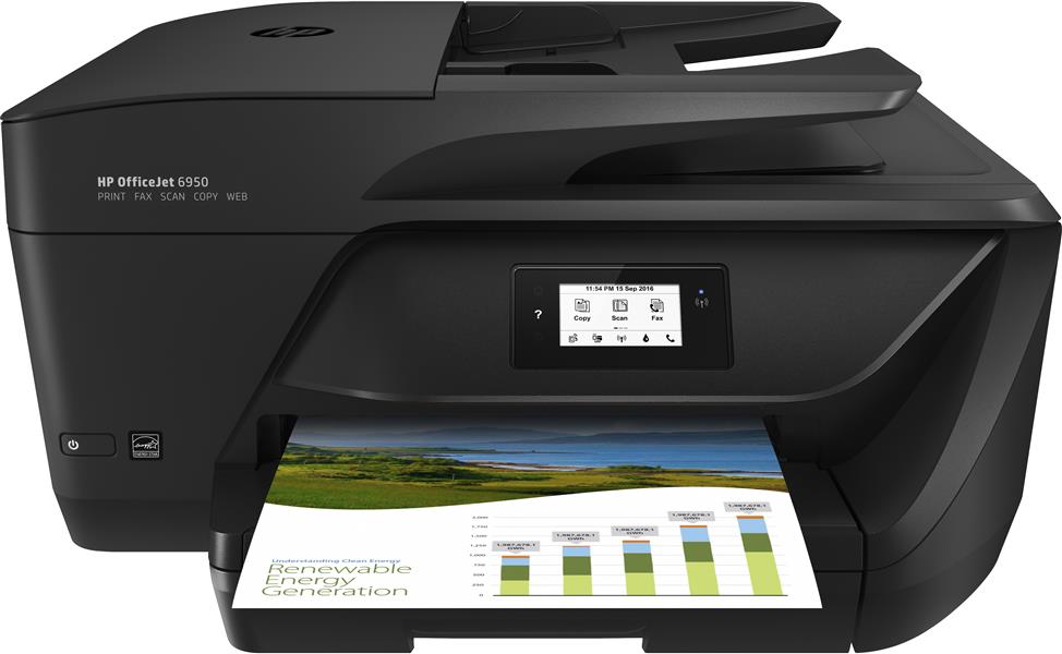 HP OfficeJet 6950 Thermische inkjet 16 ppm 4800 x 1200 DPI A4 Wi-Fi