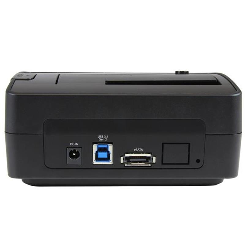 StarTech.com Schijf docking station voor 2.5 / 3.5"" SATA Drives USB 3.1 (USB-A, USB-C) of eSATA