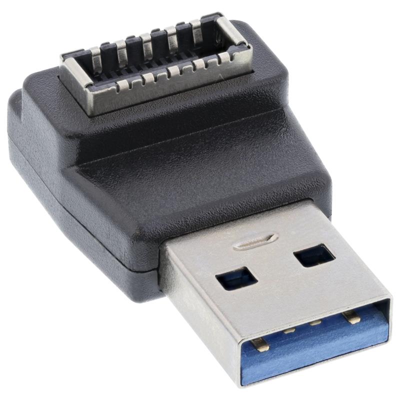 InLine USB 3 2 adapter USB-A male to internal USB-E front panel socket