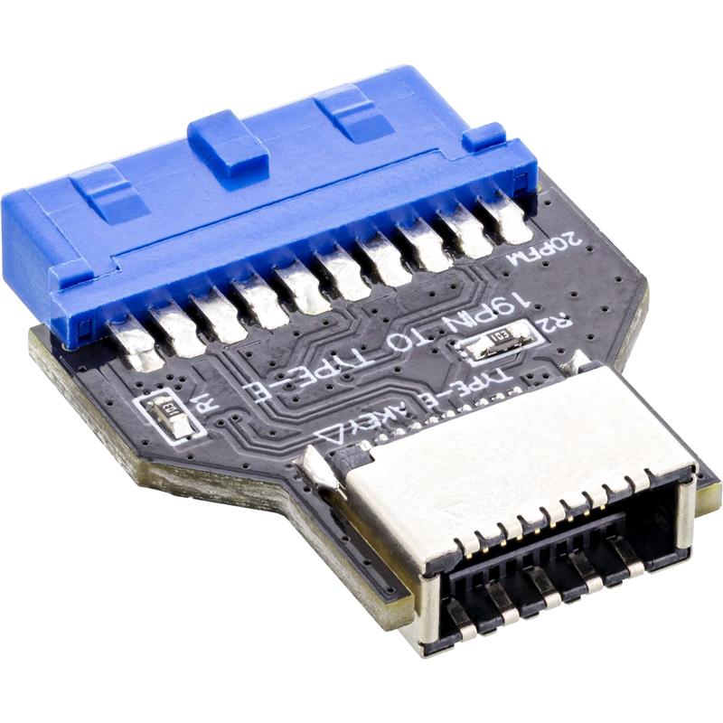 InLine USB 3 0 Mainboard to USB 3 2 Type-E Key-A Adapter internal