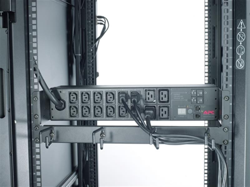 APC Rack PDU, Metered, 0U/2U, 32A, 230V, (12x) C13 & (4x) C19, IEC 309 32A stekker