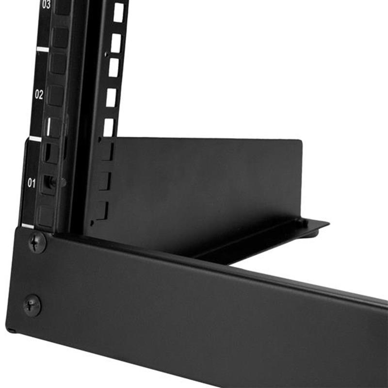 StarTech.com 8U Desktop rack serverkast 2-stijlen Open Frame Rack