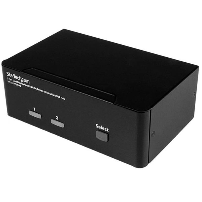 StarTech.com 2 poorts DisplayPort dual-monitor KVM switch 4K 60Hz