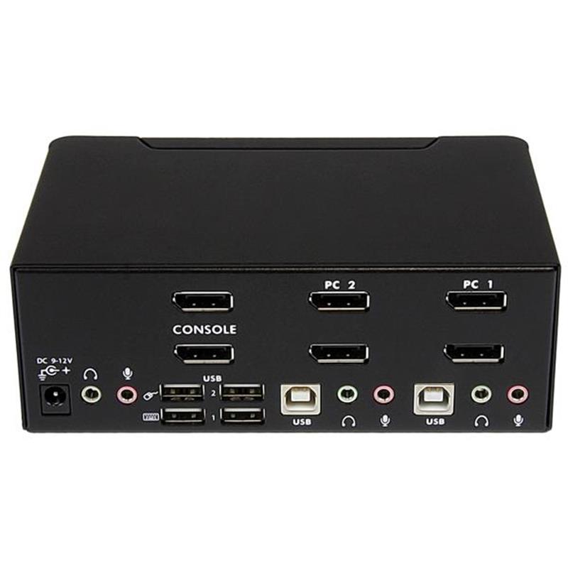 StarTech.com 2 poorts DisplayPort dual-monitor KVM switch 4K 60Hz