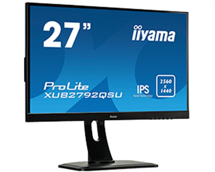 iiyama ProLite XUB2792QSU-B1 LED display 68,6 cm (27"") 2560 x 1440 Pixels Wide Quad HD Flat Mat Zwart