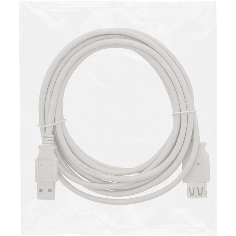 InLine USB 2 0 kabel beige A M V 3m bulk