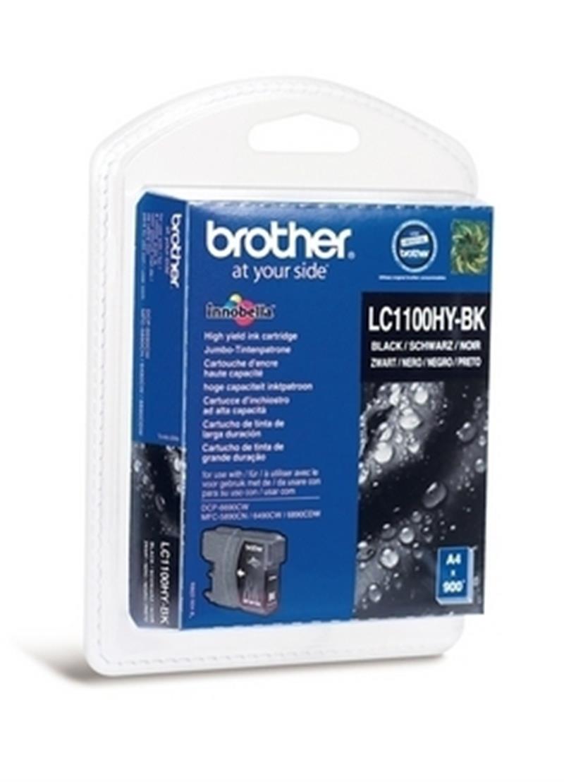 Brother LC1100HYBKBP blister black ink inktcartridge Origineel Zwart