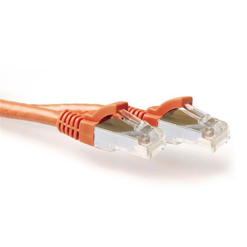 ACT FB7151 netwerkkabel Oranje 1,5 m Cat6a S/FTP (S-STP)