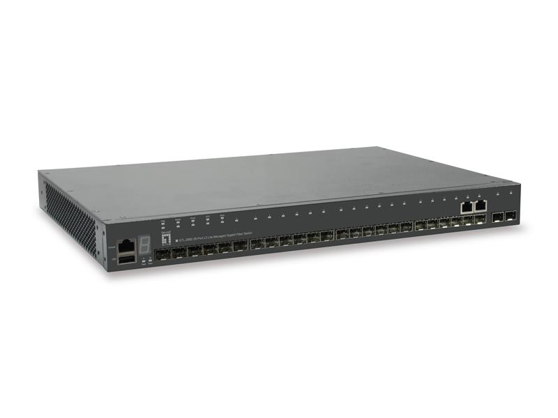 LevelOne GTL-2882 Managed L3 Gigabit Ethernet (10/100/1000) Grijs