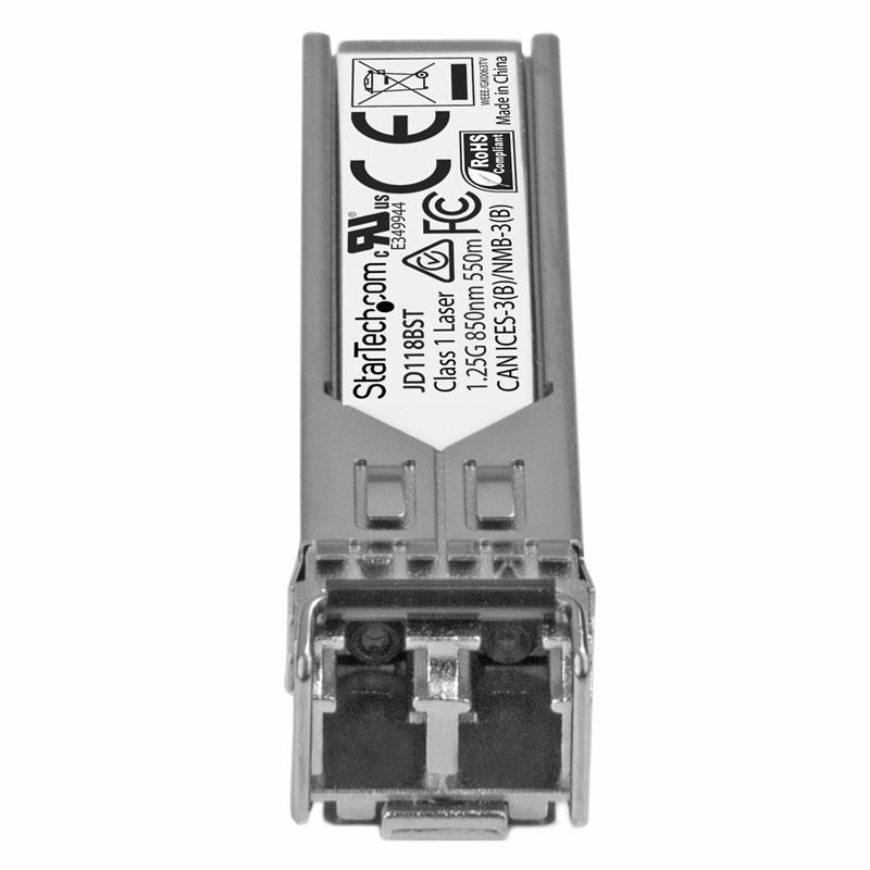 StarTech.com Gigabit Fiber 1000Base-SX SFP ontvanger module HP JD118B compatibel MM LC 550m