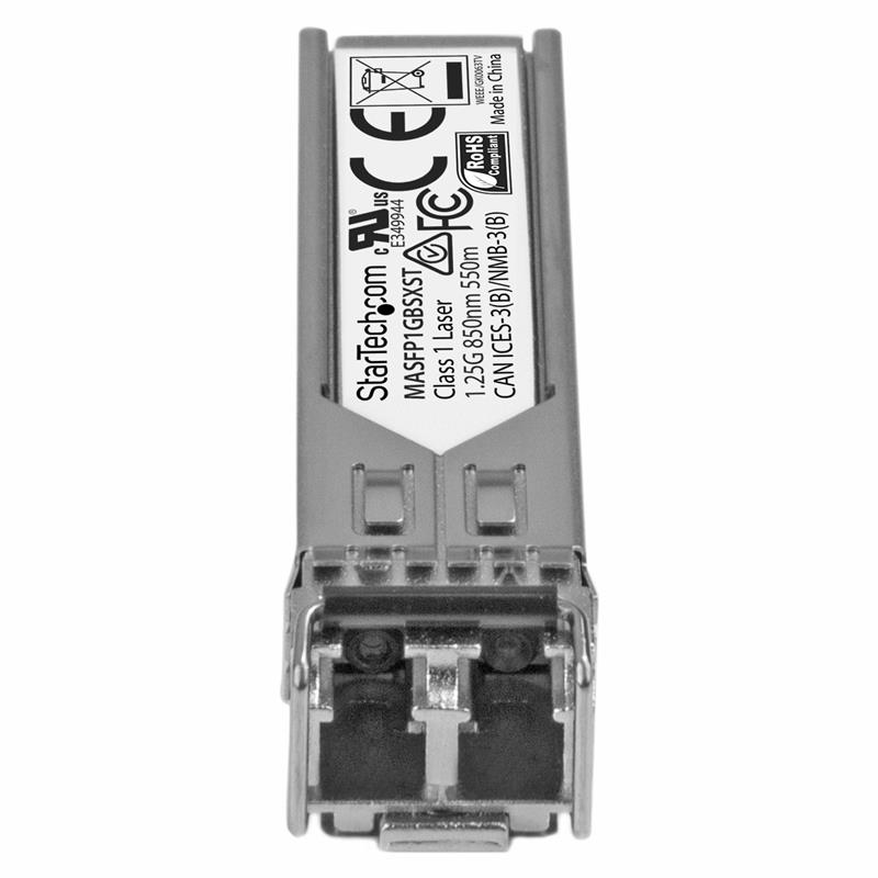 StarTech.com Gigabit glasvezel 1000Base-SX SFP ontvanger module Cisco Meraki MA-SFP-1GB-SX compatibel MM LC 550m