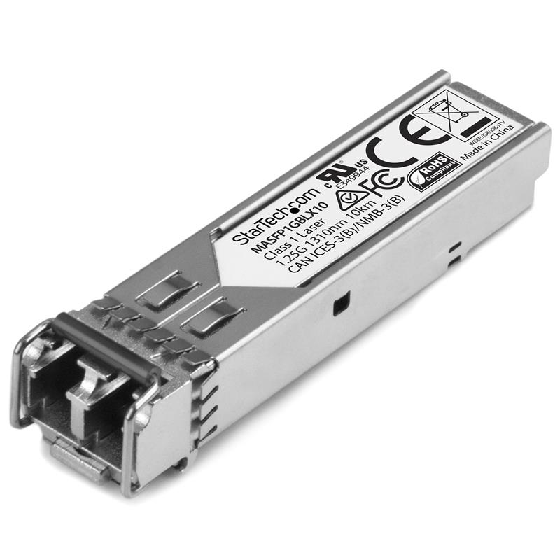 StarTech.com Gigabit glasvezel 1000Base-LX SFP ontvanger module Cisco Meraki MA-SFP-1GB-LX10 compatibel SM LC 10 km