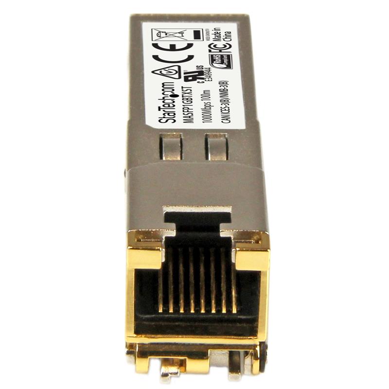 StarTech.com Cisco Meraki MA-SFP-1GB-TX compatibel SFP Transceiver module 10/100/1000BASE-TX