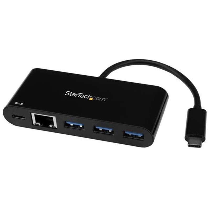 StarTech.com 3 poorts USB 3.0 hub met Gigabit Ethernet en Power Delivery USB-C