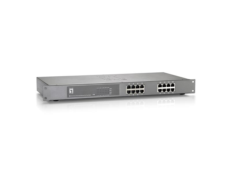 LevelOne FEP-1612W380 netwerk-switch Fast Ethernet (10/100) Power over Ethernet (PoE) Grijs