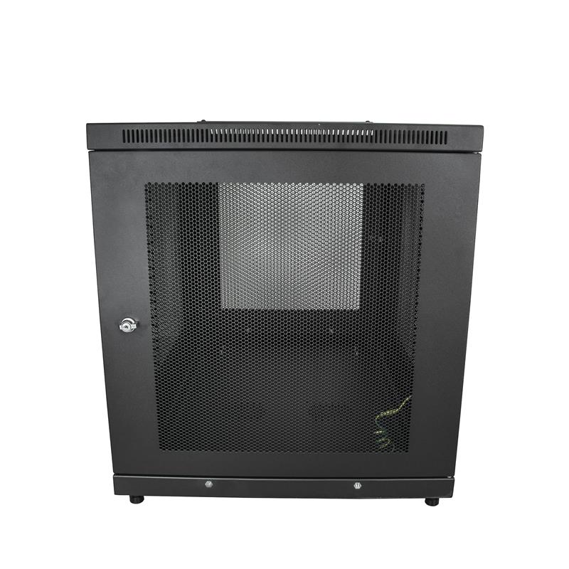 StarTech.com 12U 19” Server Rack Cabinet, 4 Post, Verstelbare Diepte (5 tot 76cm), IT Rack voor Netwerkapparatuur op Wielen met Schap & Kabel Manageme