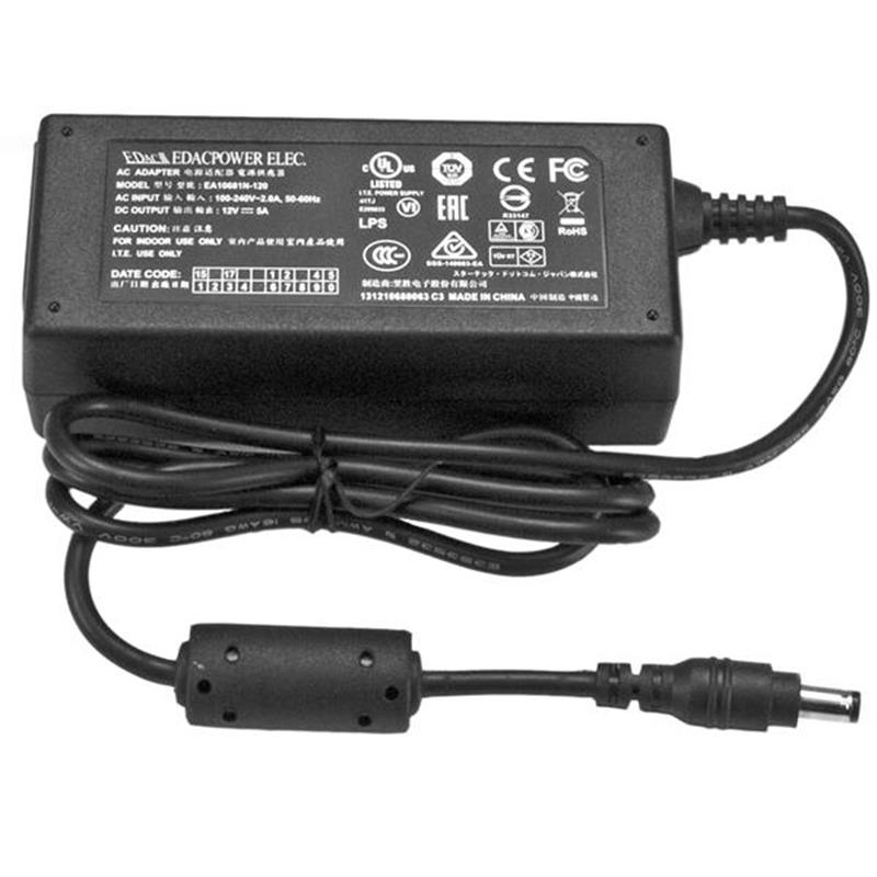 StarTech.com DC power adapter 12V, 5A voedingsadapter