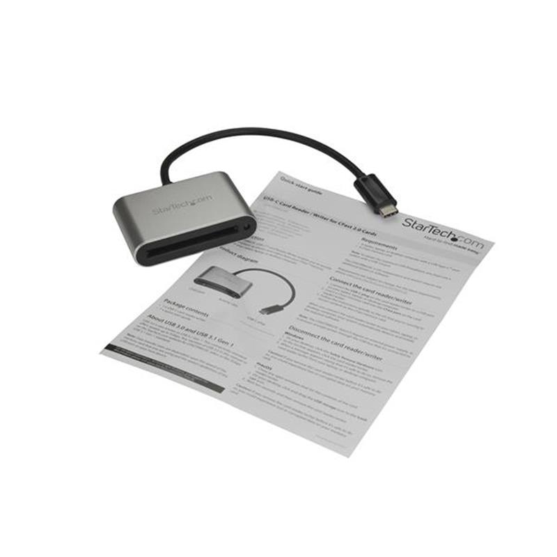 StarTech.com CFast 2.0 kaartlezer / schrijver USB-C cardreader voor CFast 2.0 kaarten USB 3.0