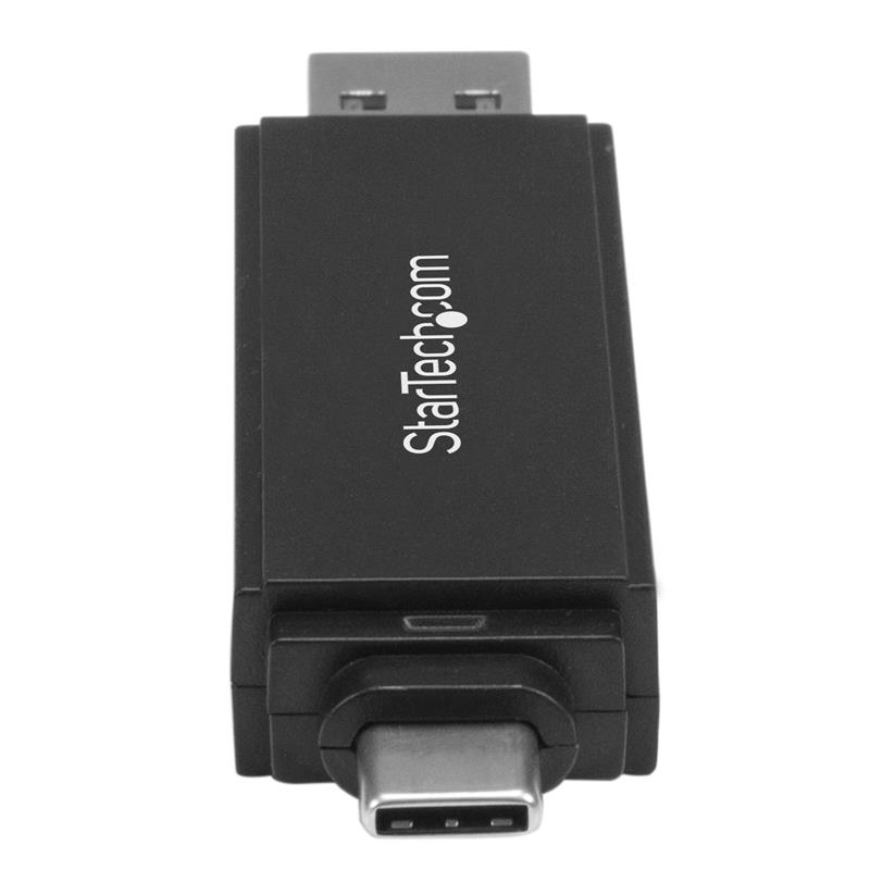 StarTech.com USB 3.0 Geheugenkaart Reader/Writer voor SD en microSD Kaarten, USB-C en USB-A, USB 3.0 SD Card Reader, Compact, 5Gbps, MicroSD USB Adapt