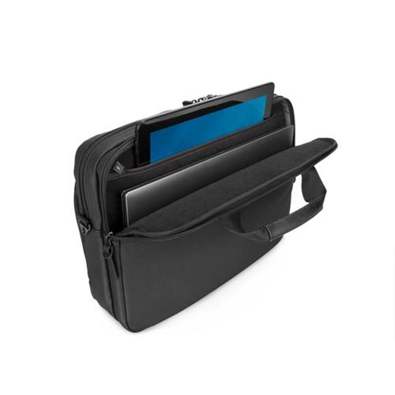 DELL Premier Slim Briefcase notebooktas 38,1 cm (15"") Aktetas Zwart