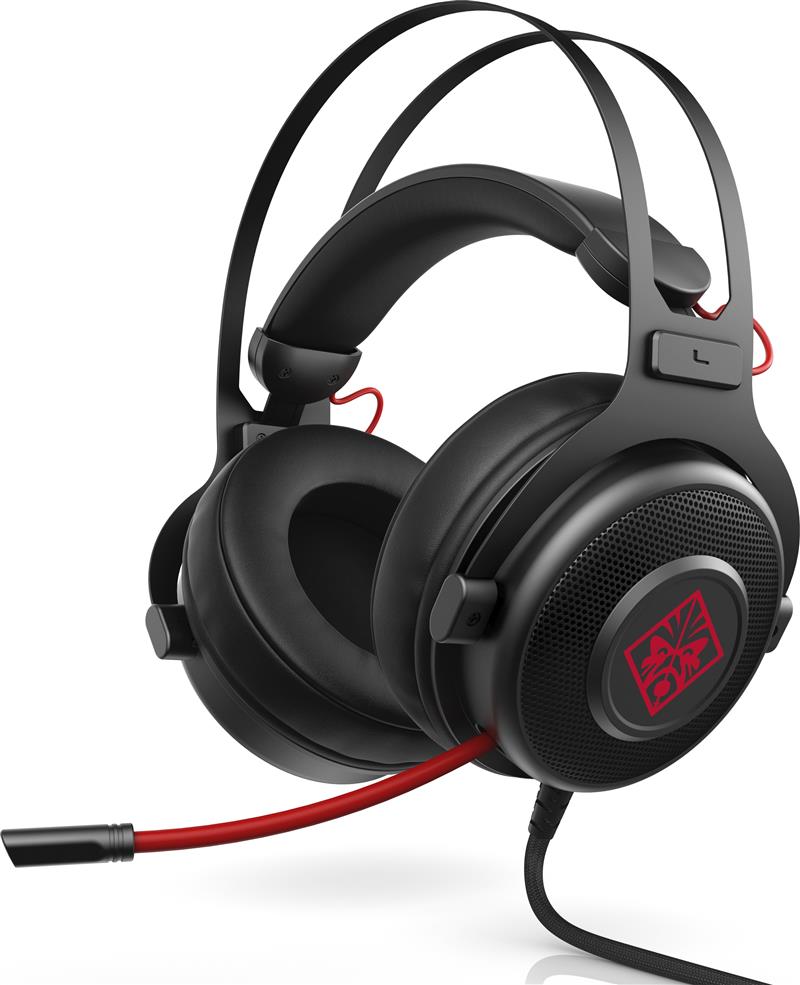 HP Omen 800 Headset Bedraad Hoofdband Gamen Zwart, Rood