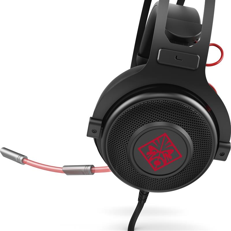 HP Omen 800 Headset Bedraad Hoofdband Gamen Zwart, Rood