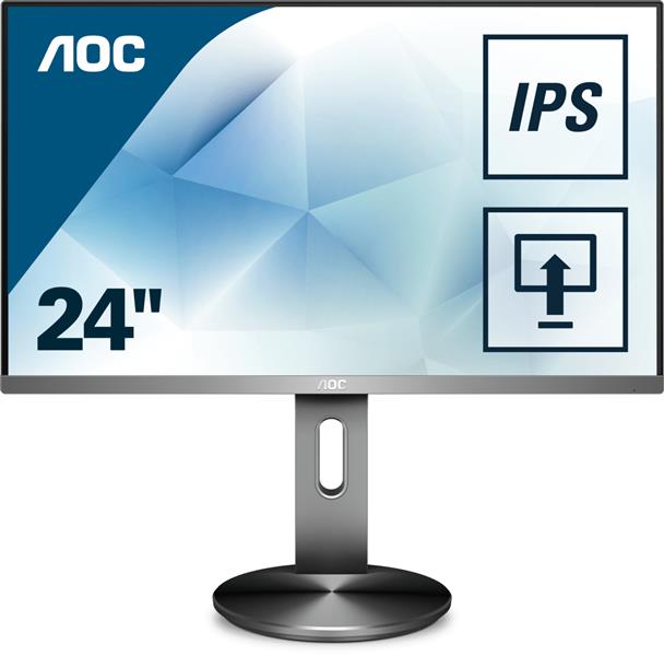 AOC Pro-line I2490PXQU/BT computer monitor 60,5 cm (23.8"") 1920 x 1080 Pixels Full HD LED Grijs