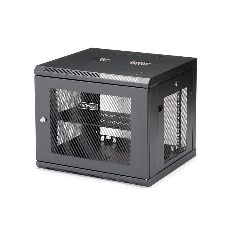 StarTech.com 9U Serverkast rack wand monteerbaar diepte tot 19"" / 48 cm scharnierende behuizing