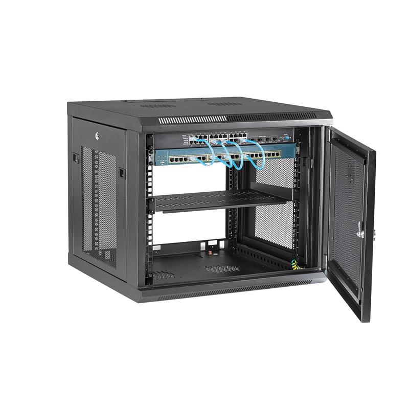 StarTech.com 9U Serverkast rack wand monteerbaar diepte tot 19"" / 48 cm scharnierende behuizing