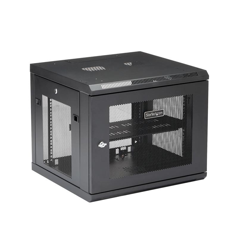 StarTech.com 9U Serverkast rack wand monteerbaar diepte tot 19"" / 48 cm scharnierende behuizing