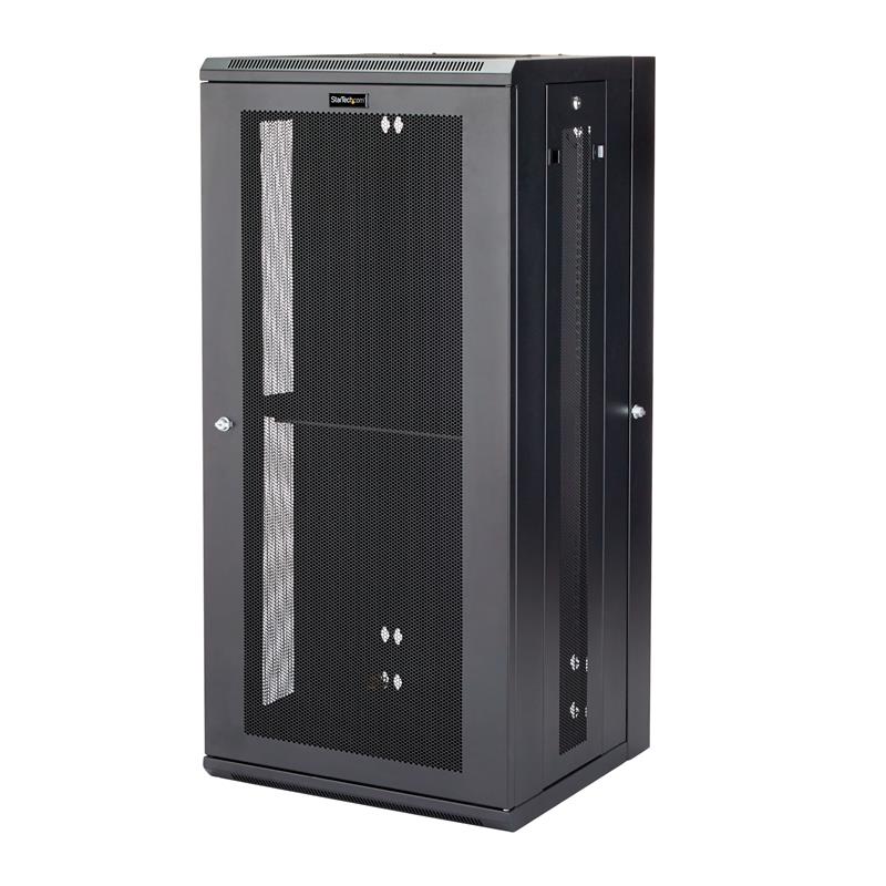 StarTech.com 26U 19"" Wandmonteerbaar Netwerk Cabinet, Diepte 40cm (16""), Afsluitbaar IT Rack voor Netwerk Switch/Apparatuur, Geventileerd Data Rack 