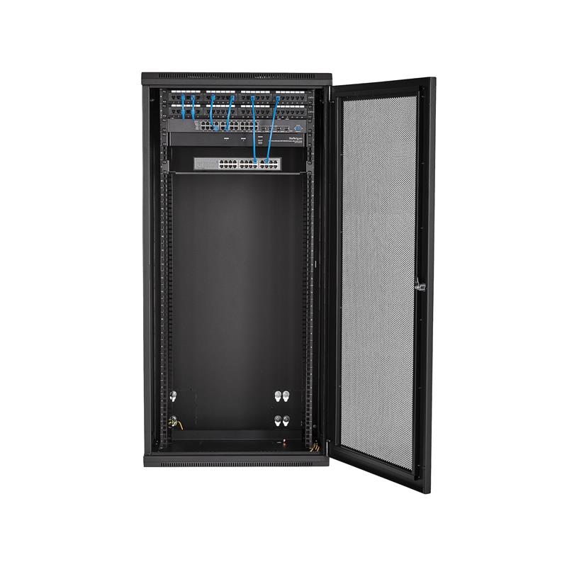 StarTech.com 26U 19"" Wandmonteerbaar Netwerk Cabinet, Diepte 40cm (16""), Afsluitbaar IT Rack voor Netwerk Switch/Apparatuur, Geventileerd Data Rack 