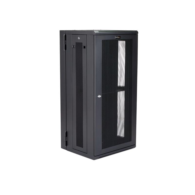 StarTech.com 26U 19"" Wandmonteerbaar Netwerk Cabinet, Diepte 40cm (16""), Afsluitbaar IT Rack voor Netwerk Switch/Apparatuur, Geventileerd Data Rack 