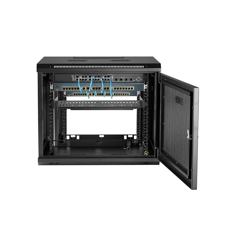 StarTech.com 9U 19"" Wandmonteerbaar Netwerk Cabinet, Verstelbare Diepte (16 tot 18cm), 2 Post, Vergrendelbaar & Geventileerde IT Netwerk Switch Rack 