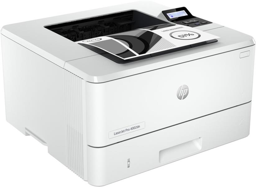 HP LaserJet Pro 4002dn printer, Print, Dubbelzijdig printen; Eerste pagina snel gereed; Energiezuinig; Compact formaat; Optimale beveiliging