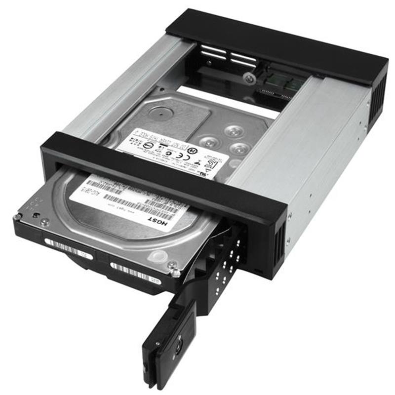 StarTech.com 5.25 naar 3.5 harde schijf hot swap bay voor 3.5"" SATA/SAS schijven zonder tray -aluminium