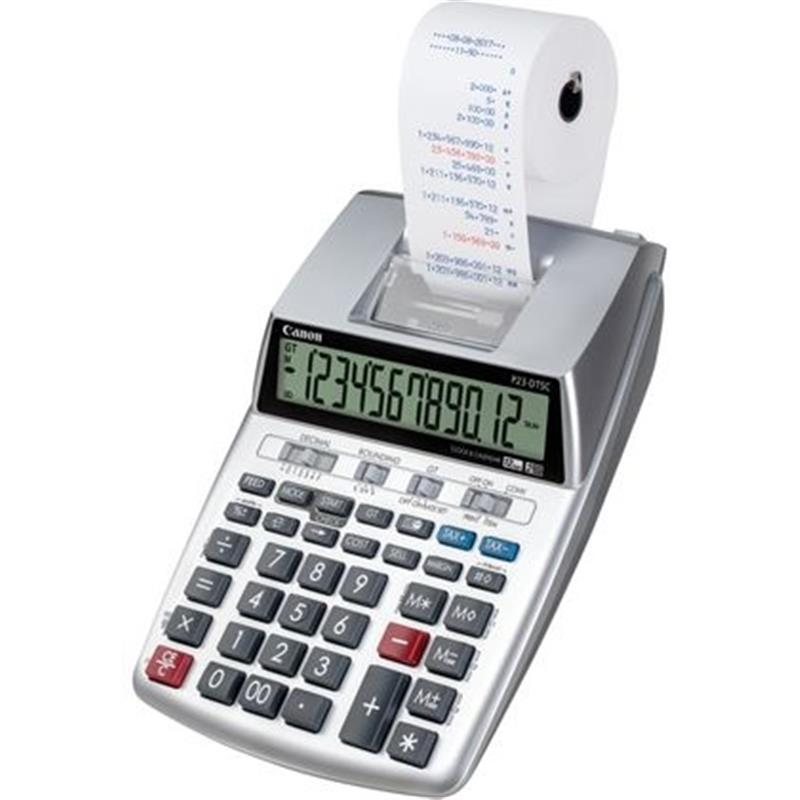Canon P23-DTSC calculator Desktop Rekenmachine met printer Zilver