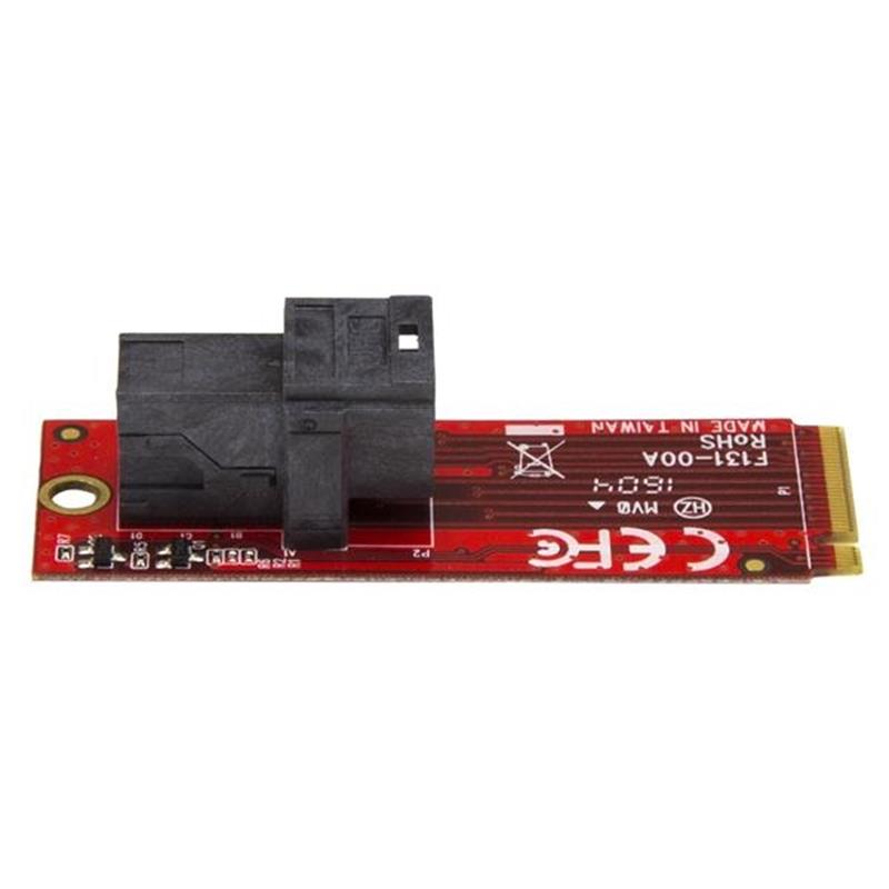 StarTech.com U.2 (SFF-8643) naar M.2 PCI Express 3.0 x4 adapter kaart voor 2.5” U.2 NVMe SSD