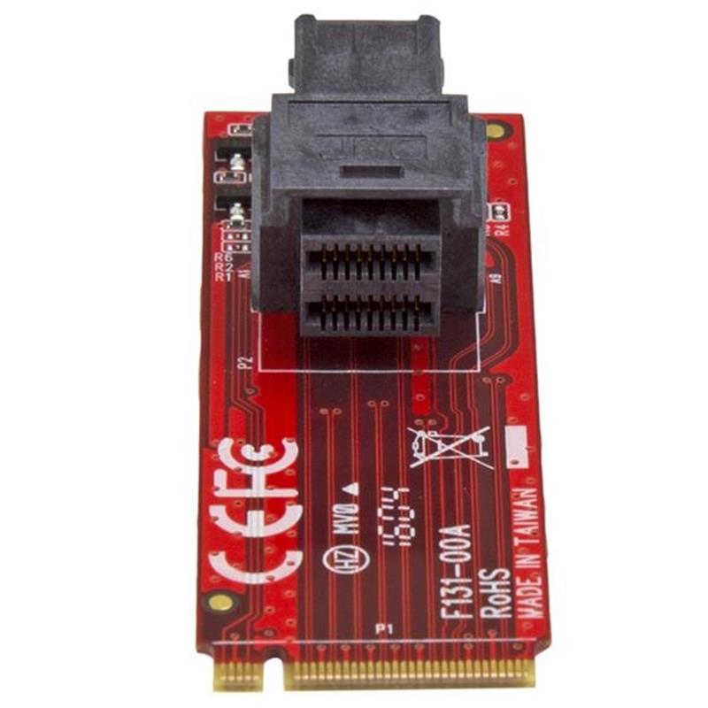 StarTech.com U.2 (SFF-8643) naar M.2 PCI Express 3.0 x4 adapter kaart voor 2.5” U.2 NVMe SSD