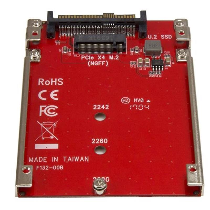 StarTech.com M.2 schijf naar U.2 (SFF-8639) host adapter voor M.2 PCIe NVMe SSDs